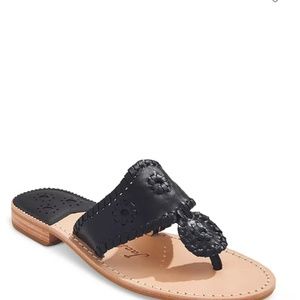 Jack Rogers Whipstitch Slip On Thong Slide Sandals